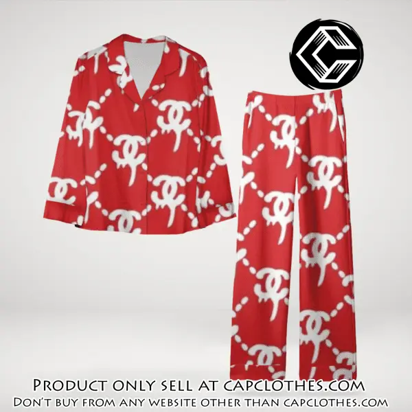 Trending luxury chanel satin pajama set pjs1038 cc1820892
